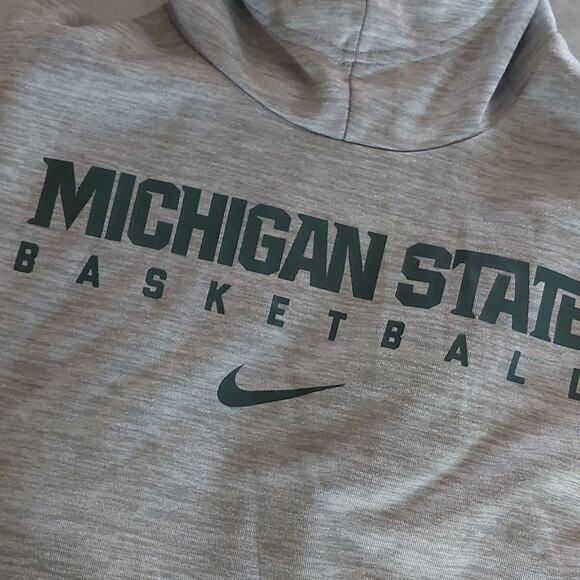 Womens Nike Dri-Fit Michigan State Basketball Hoodie MSU M - Picture 2 of 6